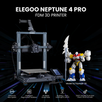 3D-принтер ELEGOO Neptune 4 Pro, высокоскоростной принтер с частотой печати 500 мм/с, большой 3D-принтер