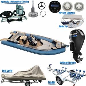 RIB760 Bote Neumático <span class=keywords><strong>de</strong></span> Casco Rígido <span class=keywords><strong>de</strong></span> 7.6m, Yate Deportivo <span class=keywords><strong>de</strong></span> Hypalon y Fibra <span class=keywords><strong>de</strong></span> Vidrio para 15 Personas, para Crucero y Pesca, con o sin Motor - Product Image 6