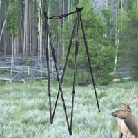 Bâton de chasse réglable en hauteur en alliage d'aluminium léger à 4/5 pieds pour une utilisation en extérieur