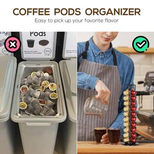 Soporte giratorio para cápsulas de café, estante de almacenamiento de cocina, estante de exhibición de cápsulas de café de Metal <span class=keywords><strong>Nespresso</strong></span> - Product Image 5