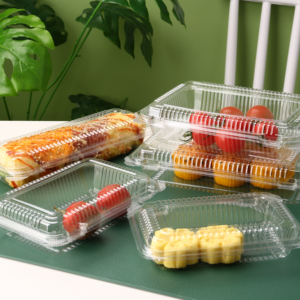 Kotak Kue Bulan Plastik Transparan PET Laris Manis, Kotak Kemasan Roti Salad Sushi, Kotak Makanan Plastik - Product Image 5