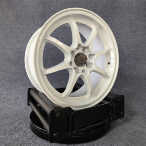 Rines de Aluminio Fundido Estilo JDM CE28, Aleación A356.2, 14, 15 y 16x7 Pulgadas, Diseño Modificado, Color Blanco, 4x100, 4x114.3, 5x100 - Product Image 1