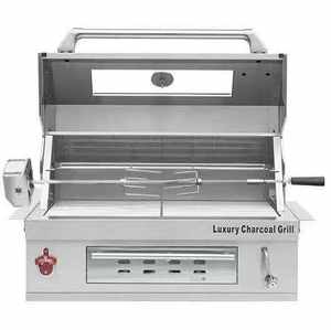 <span class=keywords><strong>Barbecue</strong></span> de table de jardin de luxe en acier inoxydable noir 304, 32 pouces, avec gaz et charbon de bois intégrés, étanche pour l'extérieur - Product Image 2