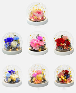 Rosa Seca en Oferta para Regalos del Día de San Valentín, Rosas Eternas Naturales Preservadas de Larga Duración en Cristal - Product Image 2