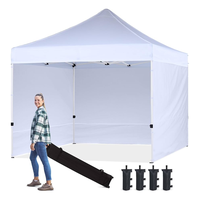 Tente pop-up d'auvent de cadre en aluminium de tissu enduit de PVC personnalisé ignifuge résistant pour l'étal de marché/marché alimentaire/détaillant