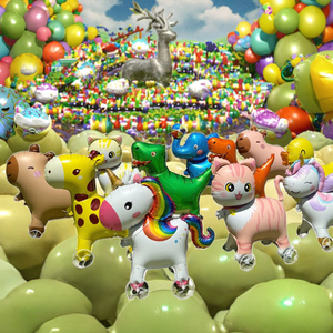 Globos de Animales 3D de Aluminio Ecológicos 2025 con Ruedas para Caminar, para <span class=keywords><strong>Cumpleaños</strong></span> <span class=keywords><strong>Infantiles</strong></span>, Mercado Nocturno, Halloween, Navidad y Año Nuevo - Product Image 4