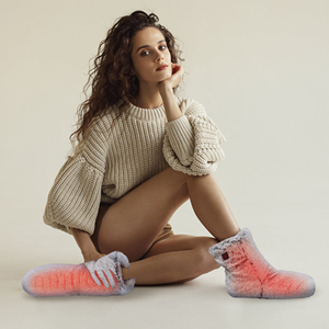 2023 bottes chauffantes électriques USB d'hiver 5V/2A chaussures de soins des pieds de thérapie par la chaleur - Product Image 2