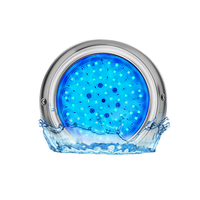 Acero inoxidable 316 IP68 resistente al agua 15mm de espesor blanco cálido LED Luz de piscina para uso en paisaje refinado nuevo