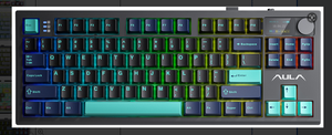 aula S87PRO Gray Wired Mechanical Keyboard 87Keys desktop Laptop RGB Backlit Anti-Ghosting <b>USB</b> Type-<b>C</b> Hot-Swap Gasket Structure - Product Image 2