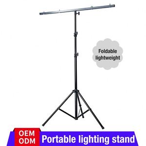 LS007 Yinyu Supporto Luci Professionale per DJ per Uso Intensivo con Portata di 20 kg, Struttura a Tubo Quadrato, Sistema di Illuminazione Portatile con Barra a <span class=keywords><strong>T</strong></span> per Palco - Product Image 2