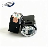 Kit de phares à lentille de projecteur bi-xénon LED universel de 1,6 pouce, 12V 5800K 13000LM pour la rénovation de motos et de voitures