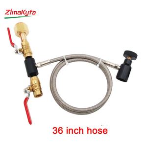 Zimakyfa CDPCQF # Estación de Recarga de CO2 para Buceo Q-E-24, Adaptador de Carga para Tanques, Manguera Trenzada de Acero Inoxidable W21.8/CGA320, Botella Grande - Product Image 4