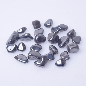 Cristalli di Terahertz Lucidati all'Ingrosso, Pietre Levigate di Terahertz, <span class=keywords><strong>Cristallo</strong></span> Magnetico di <span class=keywords><strong>Ematite</strong></span> Argentata per Reiki - Product Image 1