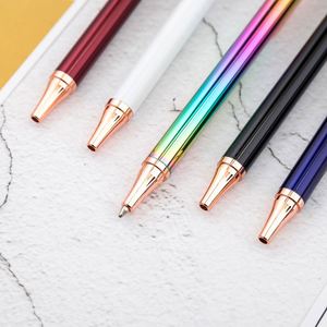 High Quality Custom Logo 1.0 MM Metal Business Retractable Ballpoint <b>Pens</b> Fashion <b>Multi</b>-<b>Color</b> Advertising <b>Pen</b> for Business - Product Image 3