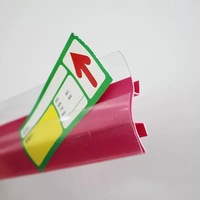 Étagère en plastique PVC personnalisée étiquette de prix porte-étiquette bande de données présentoir pour étagères de supermarché pour fournitures de supermarché