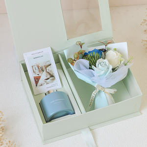 Confezione regalo con chiusura magnetica in carta nera di lusso fatta a mano di lusso in fabbrica - Product Image 2