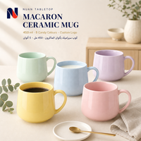 Mug en céramique en gros, lot de 15 oz, grande tasse à café en céramique avec poignée, faible MOQ, stock disponible pour cadeau promotionnel