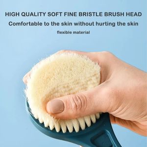 Brosse de Douche Exfoliante Douce à Poils Longs pour le Corps et le Dos – Massage Dépuratif - Product Image 3