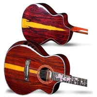 Gitar Akustik ST.BOUL SCG-80C 6 Senar Solid Cocobolo Rosewood Fretboard Mahogany Neck Kelas Profesional untuk Musik Fingerstyle