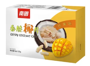 Crispy Natural Fruit Gluten Free Healthy Coconut Slice Best Snack Food For Children Mango Flavor