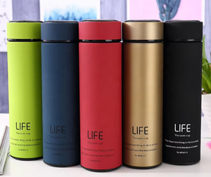 Bouteille d'eau portable personnalisée avec logo, 500 ml, infuseur intégré, en acier inoxydable 304, avec affichage LED de la température - Product Image 2