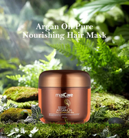Masque capillaire traitant pour cheveux secs et abîmés Maxcare, huile d'argan naturelle du Maroc, étiquette privée, masque hydratant et réparateur en vrac