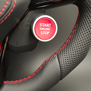 Volant en cuir avec bouton de sélection de mode de conduite et éclairage LED pour VW Volkswagen Golf 8 R 5 6 <span class=keywords><strong>7</strong></span> <span class=keywords><strong>7</strong></span>.5 MK8 MK6 MK7 6R 7R 8R Gti Jetta - Product Image 4