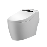Toilettes intelligentes en céramique pour salle de bains Ensemble de cuvettes de toilette allongées une pièce Wc