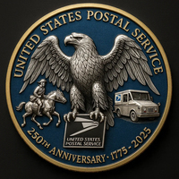 Pièce commémorative plaquée or personnalisée pour le 250e anniversaire des États-Unis
