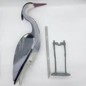 Ornamen Taman Dekoratif Luar Ruangan Umpan Berburu Heron Plastik Kualitas Tinggi