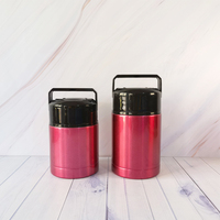 Récipient alimentaire isolé sous vide Boîte à lunch Thermo Food Keeper Jar Flacons et thermos sous vide en acier inoxydable et métal de haute qualité