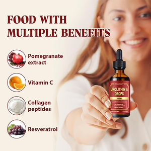 Complément alimentaire liquide Rosebest Custom à absorption efficace de 2000 mg d'Urolithine A avec extrait de grenade et complexe Vita-Age - Product Image 2