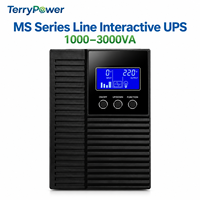 Alimentation sans interruption (ASI) en ligne interactive série MS 1000VA 2000VA 3000VA avec batterie au plomb longue autonomie pour ordinateur de bureau