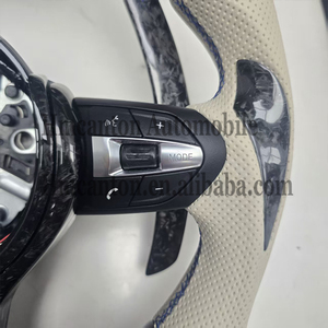 Produits populaires : Volant de direction en cuir et fibre de carbone forgée avec LED pour BMW Série 5 F30 F10 F32 F90 F80 F82 F87 - Product Image 2