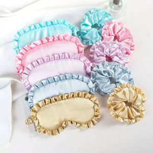 Custom Logo Adjustable Soft Eye Double-Sided Breathable Smooth Silk Satin Mask for Light Protection and Sleep - Product Image 2