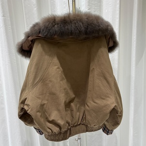 OUDINA Manteau d'hiver tendance et élégant, parka en duvet à col en <span class=keywords><strong>fourrure</strong></span> épaisse, manteau en <span class=keywords><strong>fourrure</strong></span> pour femmes - Product Image 6