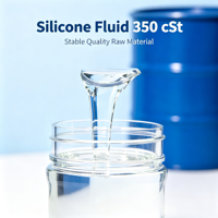 Huile de silicone en gros 350cSt, fluide de silicone liquide transparent pour la fabrication cosmétique quotidienne
