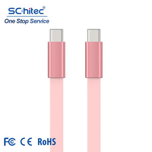 Câble USB C Schitec blanc 60W 1m TPE Max Super Charge Type C vers C UAB pour iPhone - Product Image 1