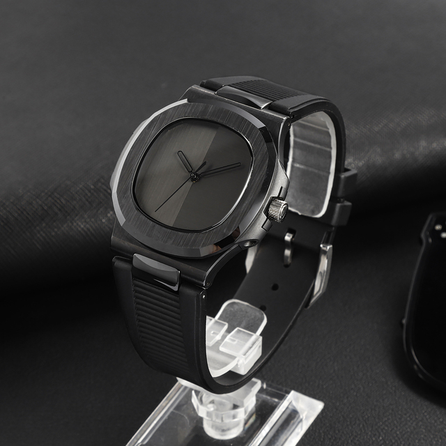 Custom Factory Minimal Business Men's Ultra Thin Black Dial Mechanical Wristwatches Wrist Mechanical Watch for Men