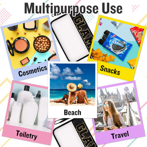 Bolsa de Maquillaje para Mujer, Impermeable, de PVC, Bolsa de Cosméticos Transparente para Viaje, Organizador de Brochas de Maquillaje, Estuche para Artículos de Aseo - Product Image 6