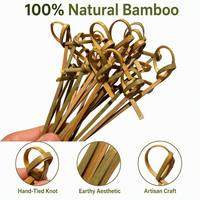 Bamboe voedselsticks voor sushi, fruit, desserts; wegwerp fruitprikkers, dessertprikkers, kleine hapjesprikkers voor kinderen.