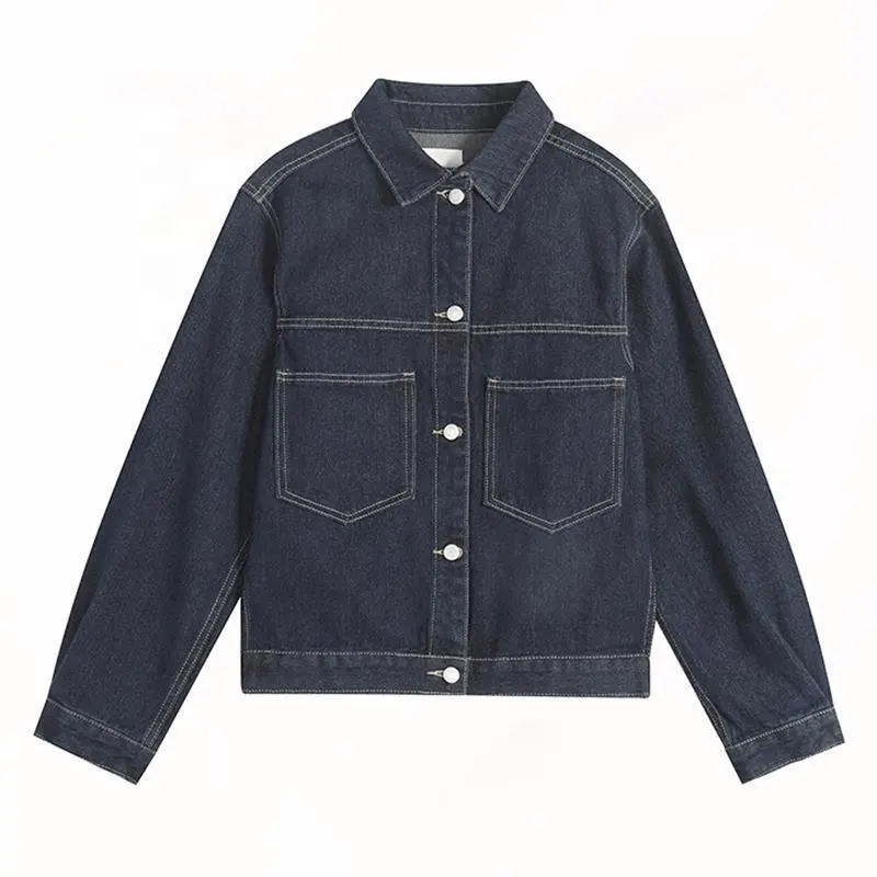 Wholesale Plus Size Women's Denim Jacket Korean Vintage Style Boyfriend Style Loose spring and Autumn fashion Jacket Tops