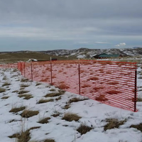 Filet de sécurité orange en plastique pour échafaudage, clôture de protection, barrière de signalisation