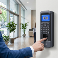 Máquina de Control de Asistencia con Huella Dactilar Wiegand, Terminal de Control de Acceso con Descarga USB Anti-manipulación para Empleados de Oficina y Fábrica