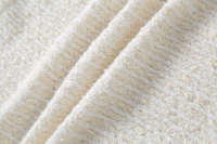 Cardigan en laine blanche tricoté à manches longues et bouton unique pour femme, collection décontractée 2025