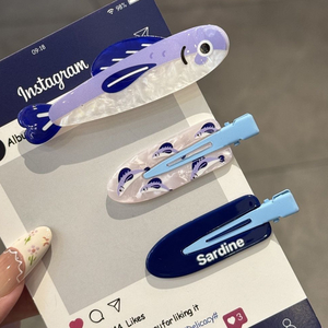 กิ๊บติดผมรูปปลาซาร์ดีน 3 ชิ้น/แพ็ค น่ารัก สไตล์สาว<span class=keywords><strong>หวาน</strong></span> อเนกประสงค์ ลายการ์ตูน ของตกแต่งผม ของเล่นตุ๊กตาอนิเมะ ของขวัญสำหรับเด็กผู้หญิง - Product Image 1