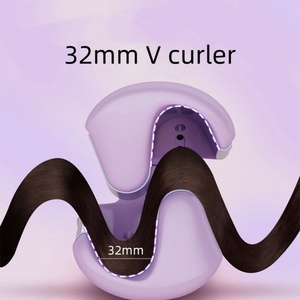 Mini Egg Roll Ceramic Hair Curler 32mm PTC <b>Heater</b> 6 Temperature Settings LED Automatic Curling Hair Curler - Product Image 4
