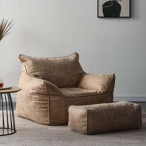 Sillón Reclinable de Tela Impermeable de Lujo Moderno Nórdico - Muebles Cómodos para Sala de Estar - Product Image 6