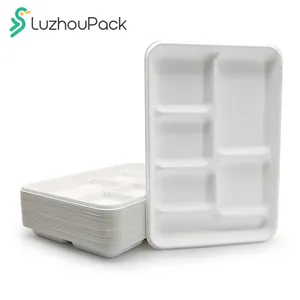 LuzhouPack einweg-Tablett Köstlich Köstlich Einweg-Tellertablett mit Deckel clevert luxuriös