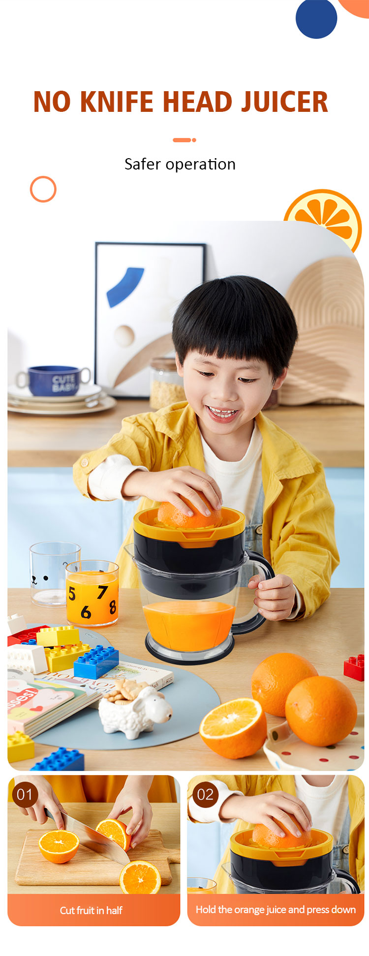 New design high quality citrus juicer electric lemon juicer health fruit  juicer